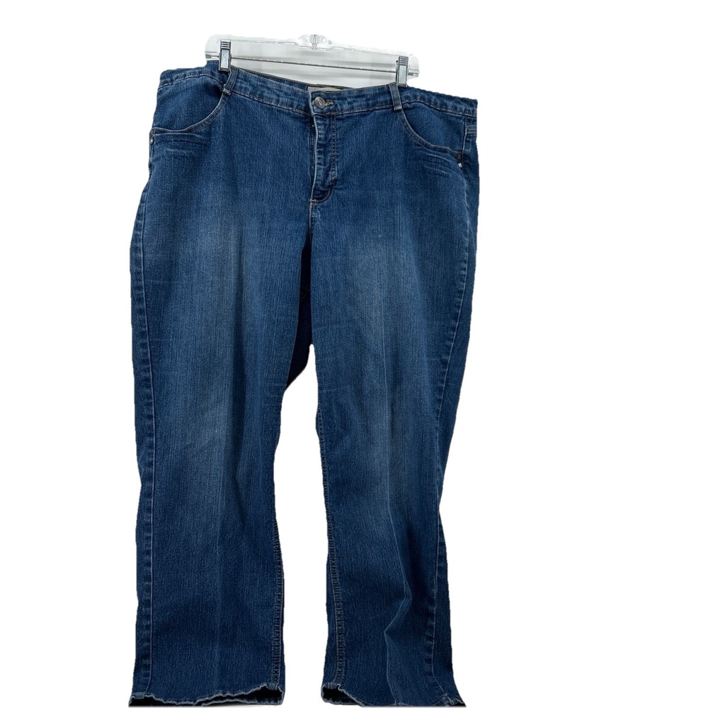 Women's Straight Leg Jeans - Blue